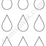 Small Raindrop Pattern Template Printable Pdf Download