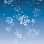 Snowflake Free Poster Templates Backgrounds