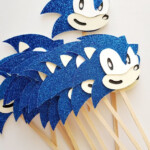 Sonic Cupcake Toppers Sonic The Hedgehog Cupcake Topper Cupcake