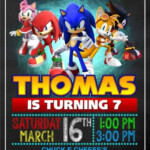 Sonic Sonic Invitation Sonic Birthday Invitation Sonic Image 1 Sonic