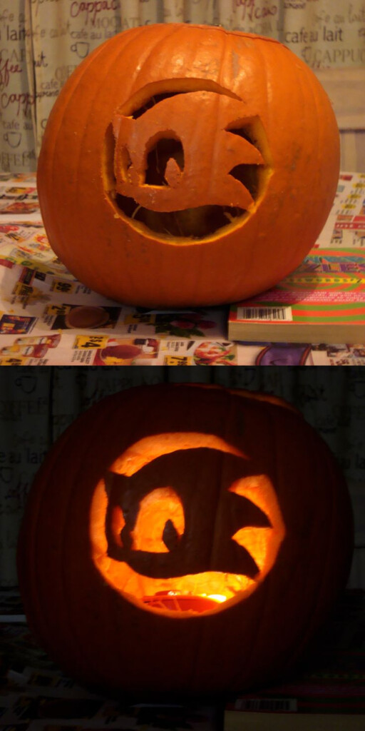 Sonic Team Logo Pumpkin By Mjponso On DeviantArt In 2020 Easy Pumpkin 