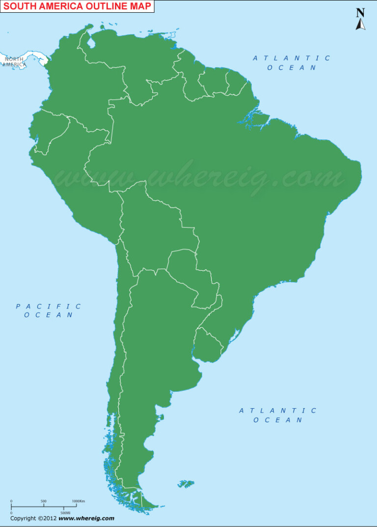 map-south-america-outline-south-america-vector-image-on-vectorstock-in