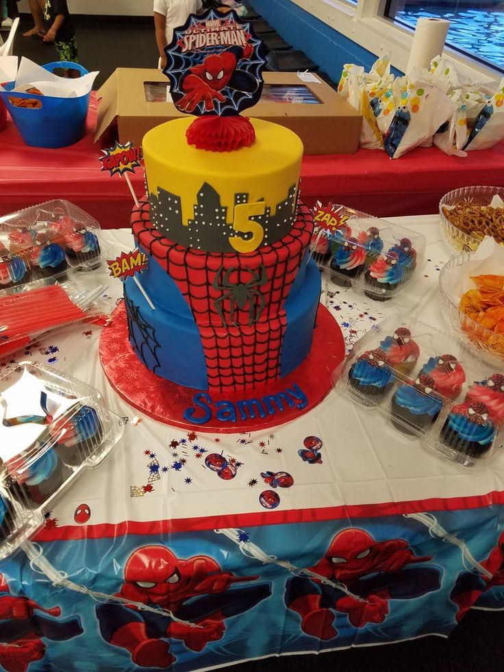 Spiderman Cake Google Search Spiderman Birthday Spiderman Cake 