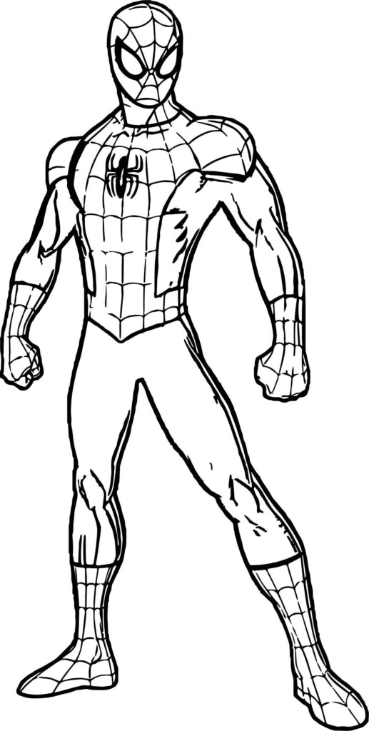 Spiderman Coloring Page New Printable Pages 3 At Marvel Coloring 