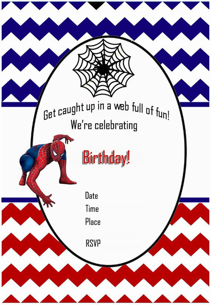 Spiderman Free Printable Invitation Templates Invitations Online