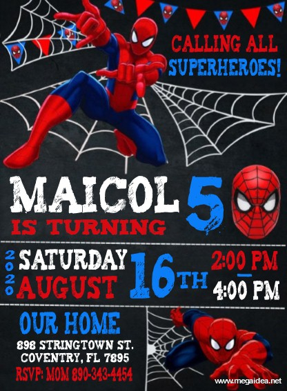 Spiderman Invitation FREE Spiderman Spiderman Party Spiderman 