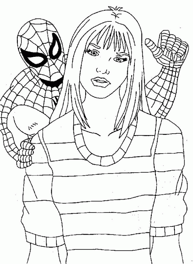 Spiderman Printable Coloring Pages Coloring Home