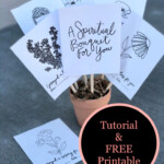 Spiritual Bouquet Tutorial With FREE Printable The Little Rose Shop