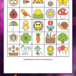 Spring BINGO Game Card FREE Printable Game From PrimaryGames