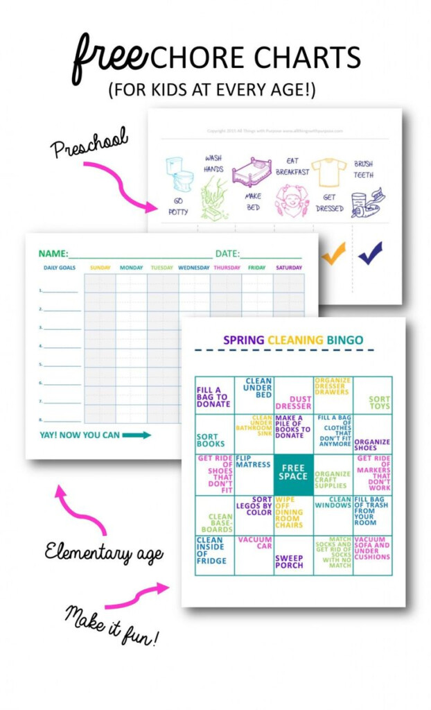 Spring Cleaning Printables For The Whole Family Preschool Chore 