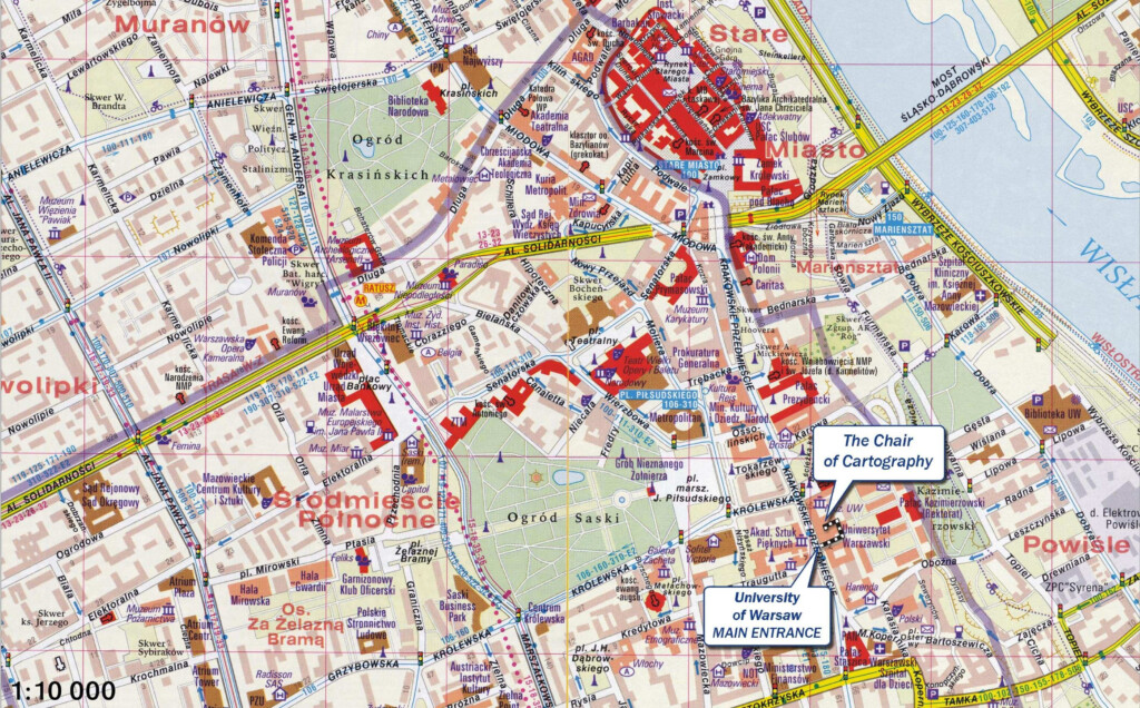 Stadtplan Von Warschau Detaillierte Gedruckte Karten Von Warschau 