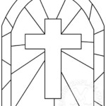 Stained Glass Cross Template Easter Template