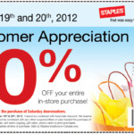 Staples Canada 10 Off Your Entire In Store Purchase Printable Coupon