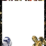 Star Wars Border Clipart Clipart Kid Star Wars Invitations Star