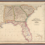 States Of South Carolina Georgia Alabama And Florida David Rumsey