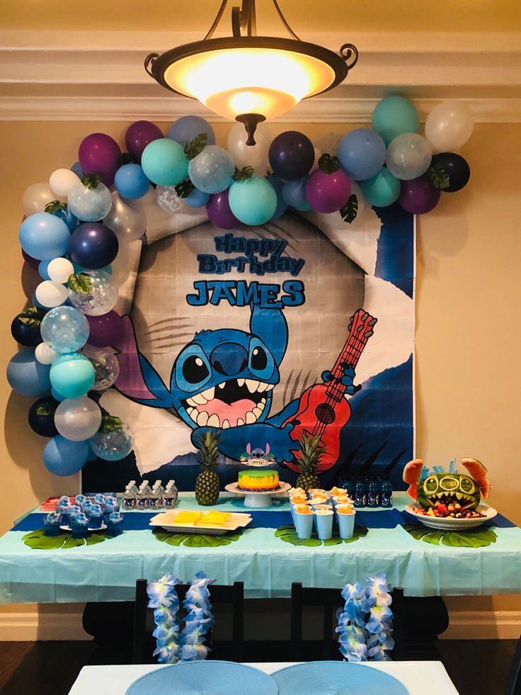 Stitch Party In 2021 Birthday Parties Party Birthday