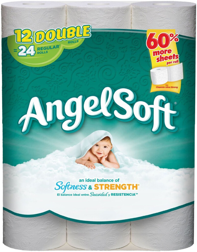 Stock Up On Angel Soft 12 Double Rolls Toilet Paper Just 3 09 With 