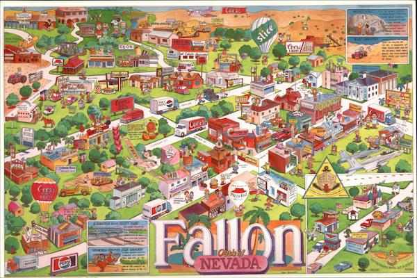 Street Map Of Fallon Nevada Maps