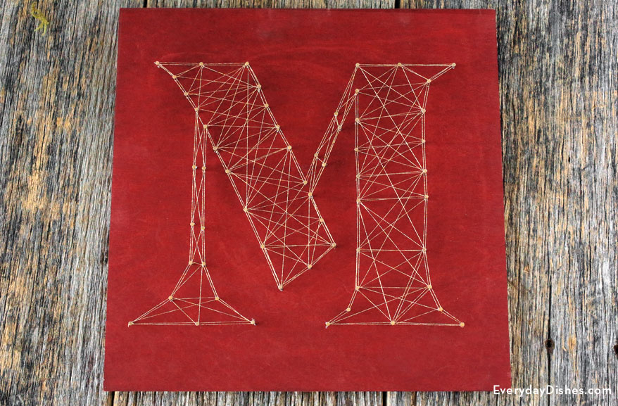 String Art Monogram Fun Family Crafts