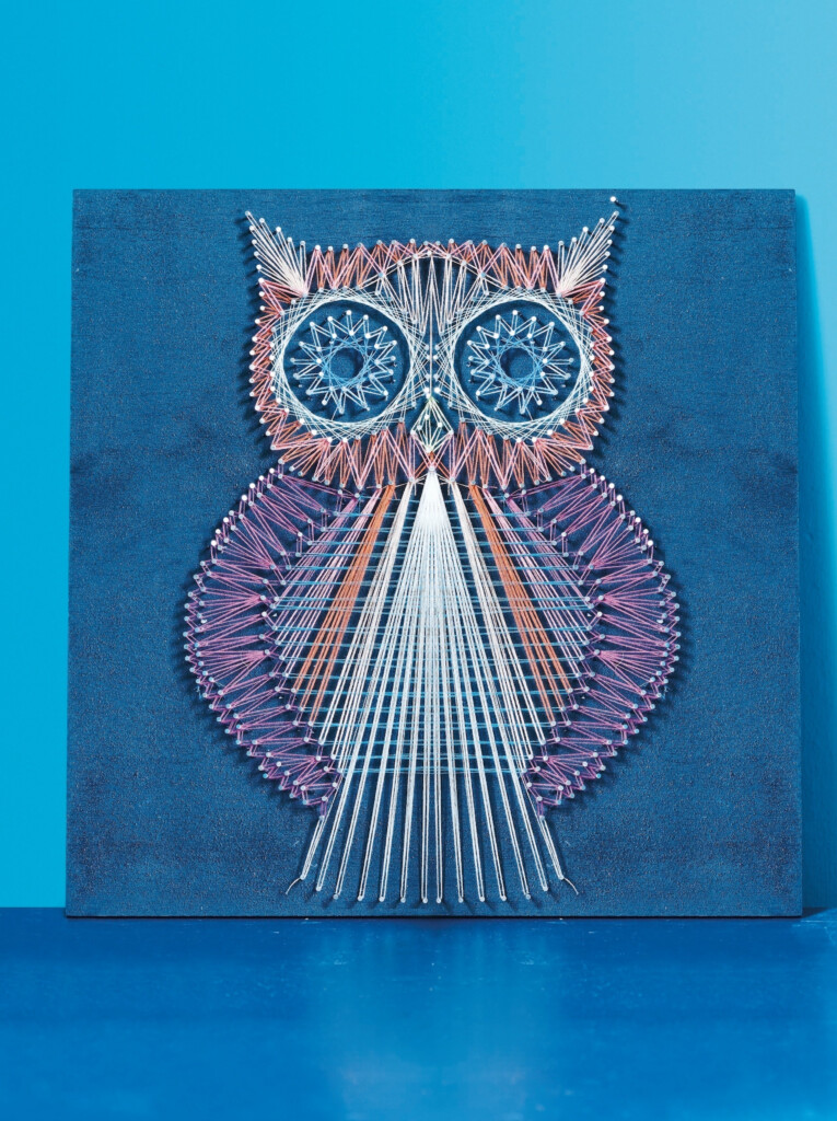 String Art Owl Extract From String Craft By Lucy Hopping How To 