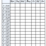 Study Schedule Printable Study Planner Printable Study Timetable