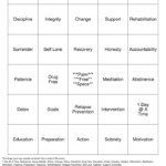 Substance Abuse Recovery Bingo Cards To Download Print And Customize