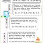 Subtraction Of Polynomials Math Worksheets Ages 11 13 Activities