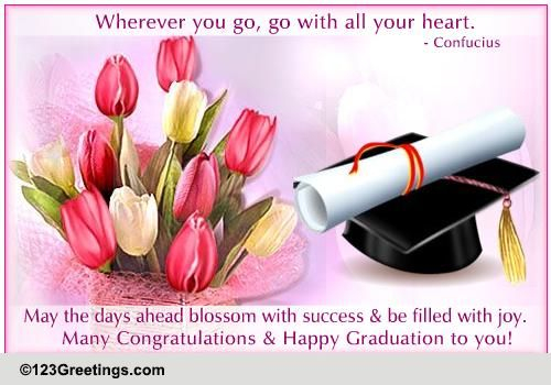 Success And Joy Free Happy Graduation ECards Greeting Cards 123 