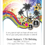 Summer Music Party Invitation Teenage Birthday Party Invitations