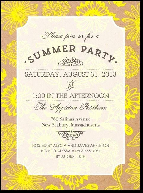 Summer Party Invitation Wording Fresh Best 25 Summer Party Invites 