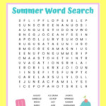 Summer Word Search Printable