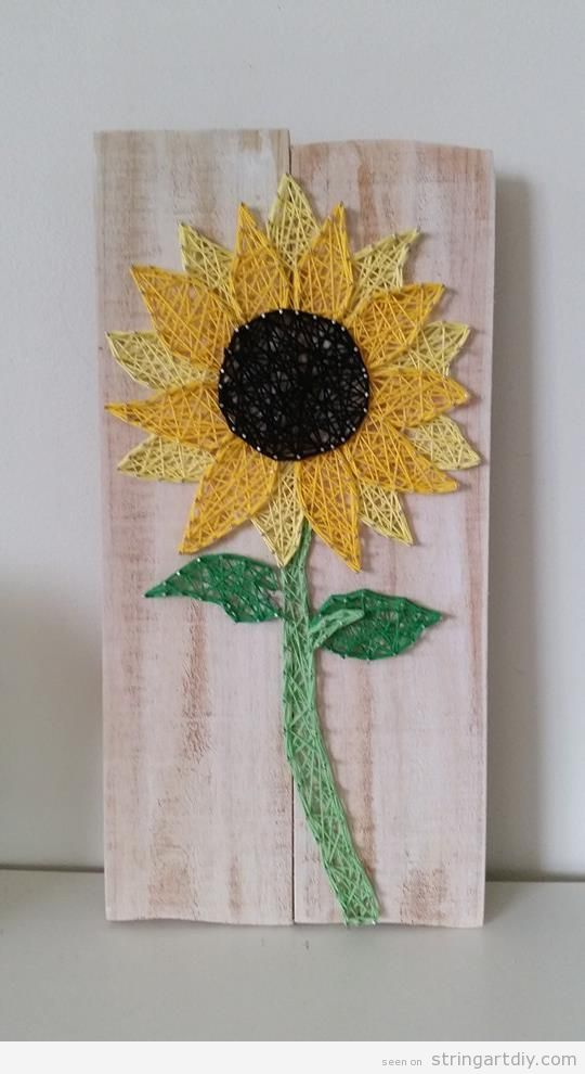 Sunflower String Art String Art DIY Free Patterns And Templates To 