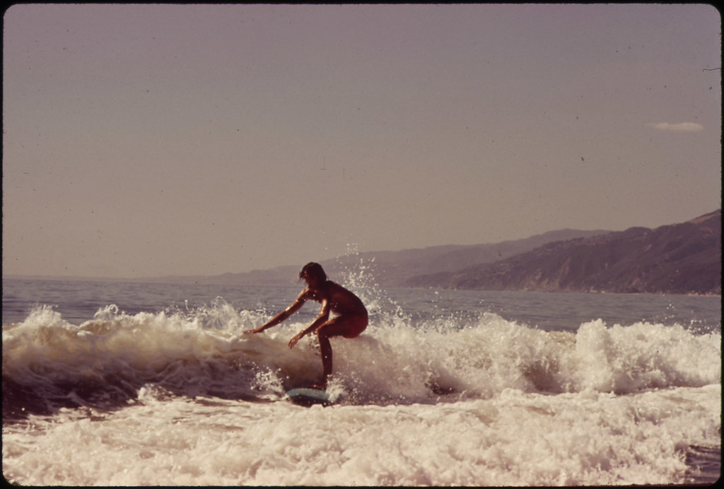 Surfing Along Malibu Beach California 10 1972 Original C Flickr