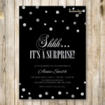 Surprise Birthday Party Invitation Template New Shhh It S A Surprise