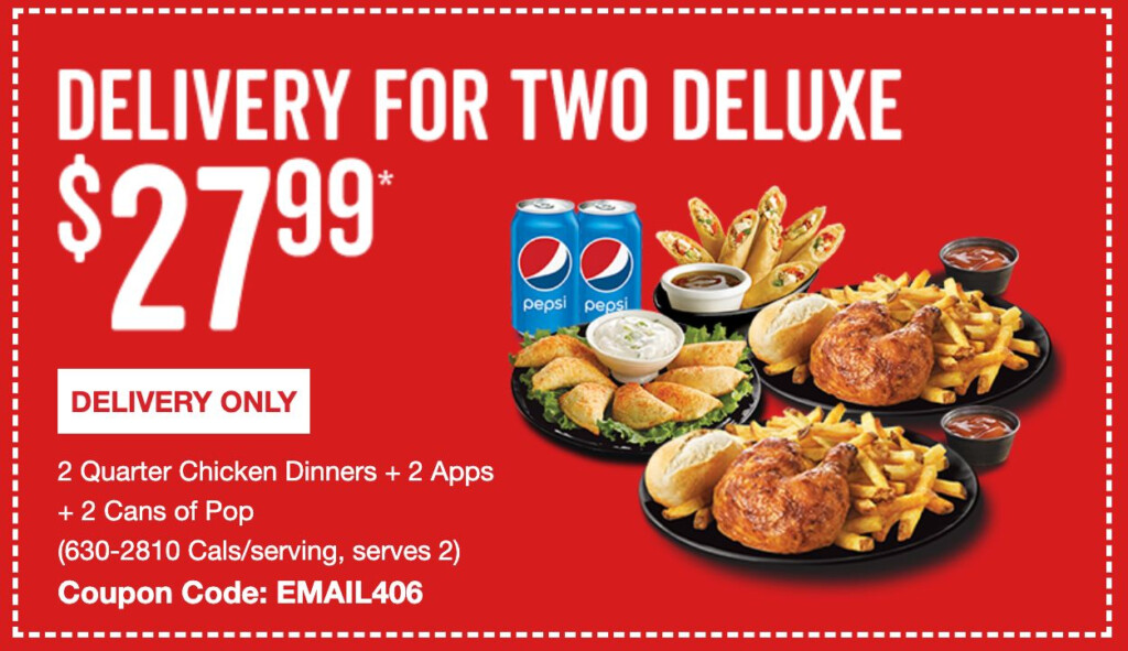 Swiss Chalet Canada Coupons 2 Deluxe Delivery Dinner For 27 99 Until 