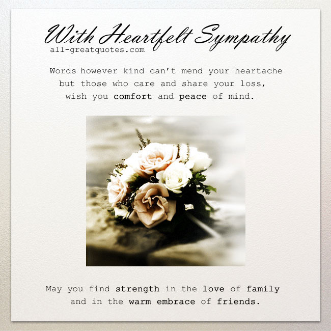Sympathy Quotes Loss Loved One QuotesGram
