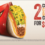 Taco Bell Canada Coupons Doritos Cheesy Gordita Crunch 2 For Just 5