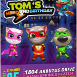 TALKING TOM HERO DASH BIRTHDAY INVITATION Oscarsitosroom Kids