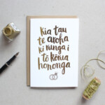 Te Reo M ori Greeting Cards Pack Koru Enterprises Wedding Greeting