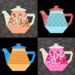 Tea Pot Paper Pieced Quilt Block Pattern PDF By BubbleStitch