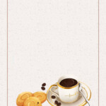 Tea Restaurant Poster Background Material