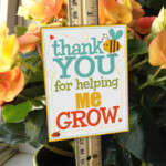 Teacher Appreciation Thank You For Helping ME Grow Sign Etsy