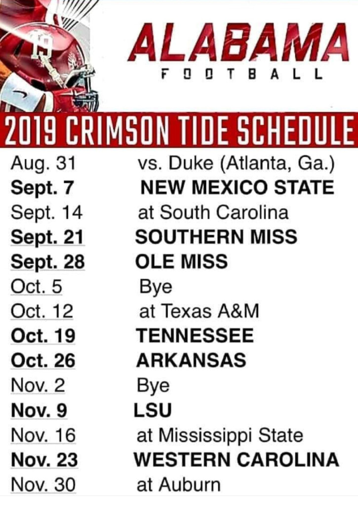 Texas A M Original 2020 Football Schedule