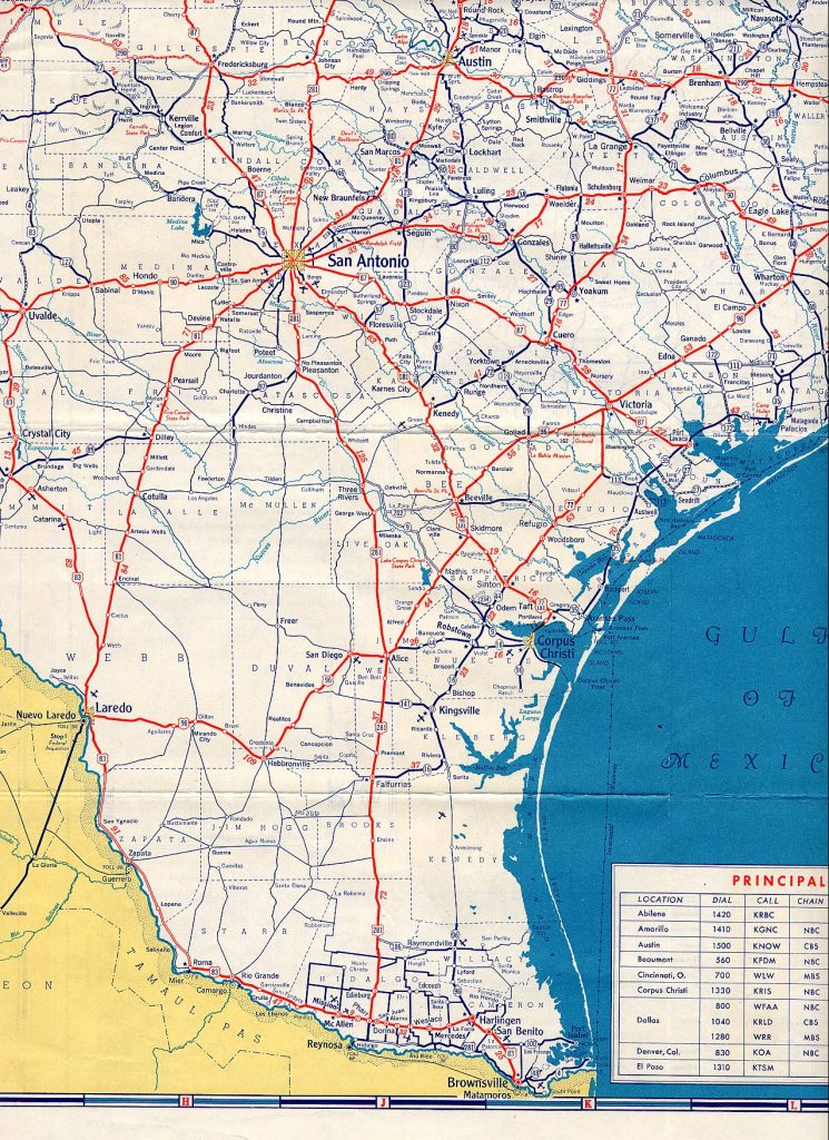 Texasfreeway Statewide Historic Information Old Road Maps Map 