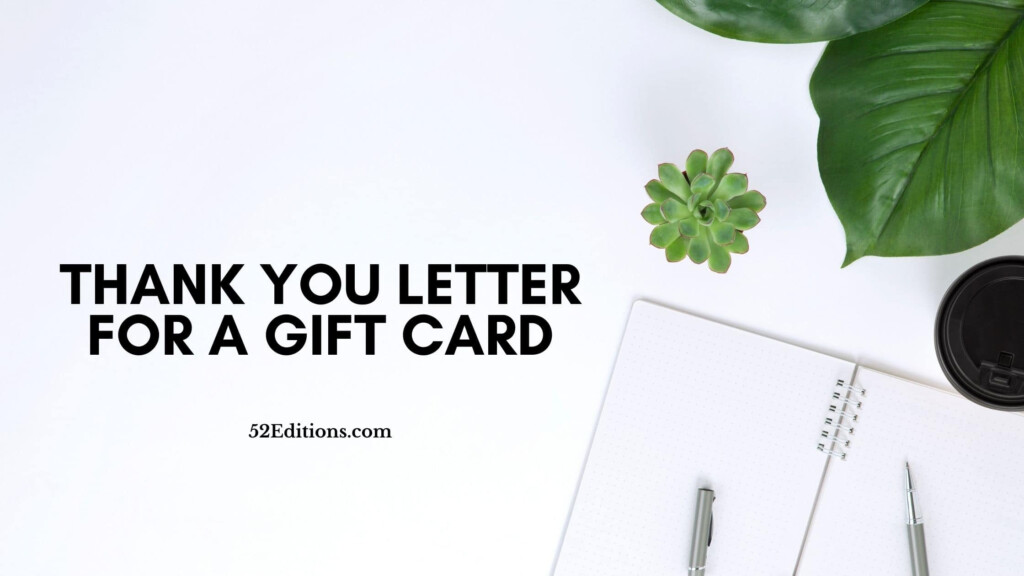 Thank You Letter For A Gift Card Get FREE Letter Templates Print Or 