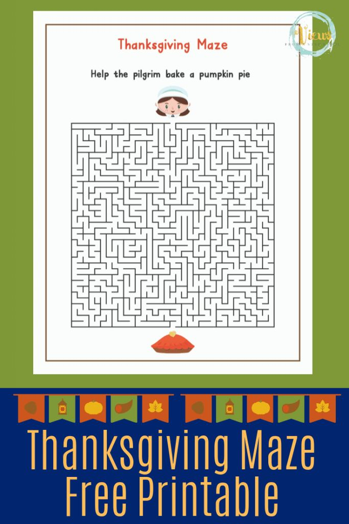 Thanksgiving Printable Games I Spy Maze Crossword Word Search