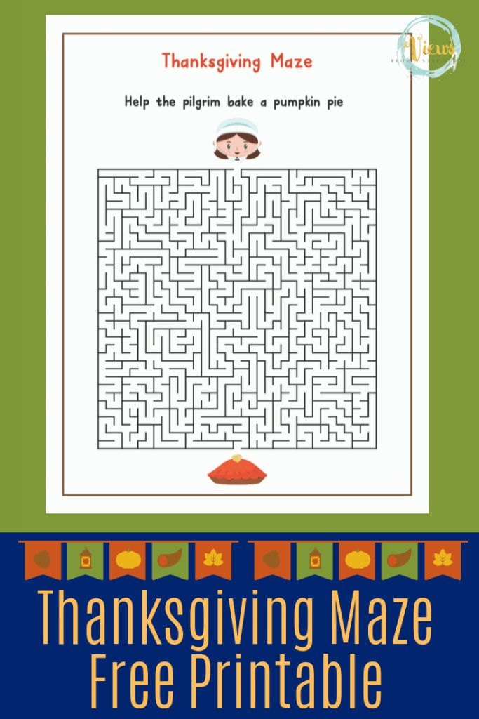 Thanksgiving Printable Games I Spy Maze Crossword Word Search 