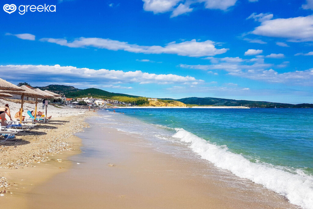 Thassos Limenaria Beach Photos Map Greeka