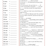 The 25 Most Common Verbs In English Worksheet Free ESL Printable