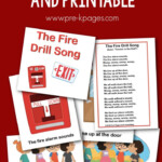 The Fire Drill Song And Printable Pre K Pages In 2020 Fire Drill